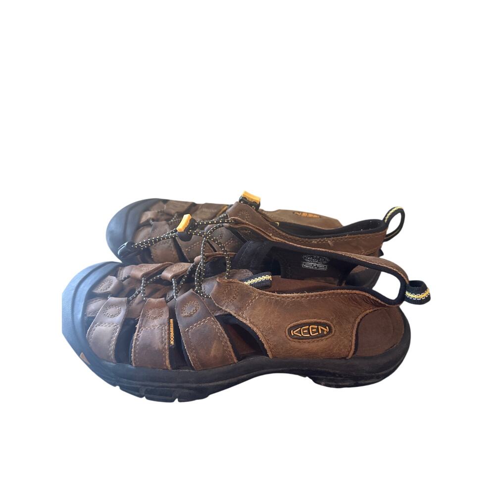 Keen Newport Waterproof Hiking Sandals Mens Size 9.5 Brown Leather Outdoor z - Picture 4 of 6